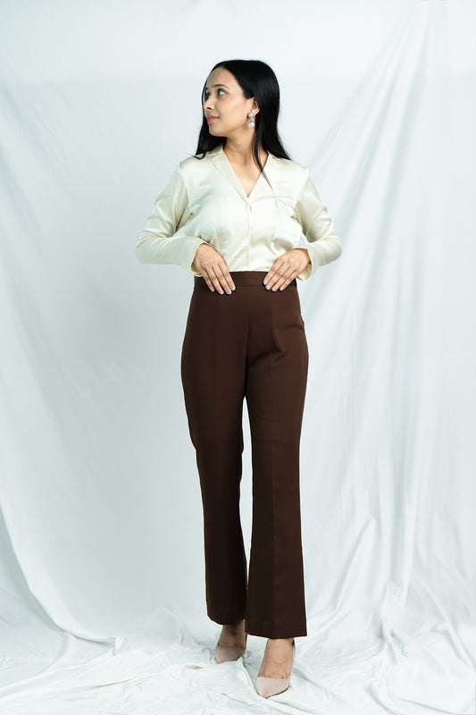 Timeless Chic: Brown Flare Pants for Effortless Style