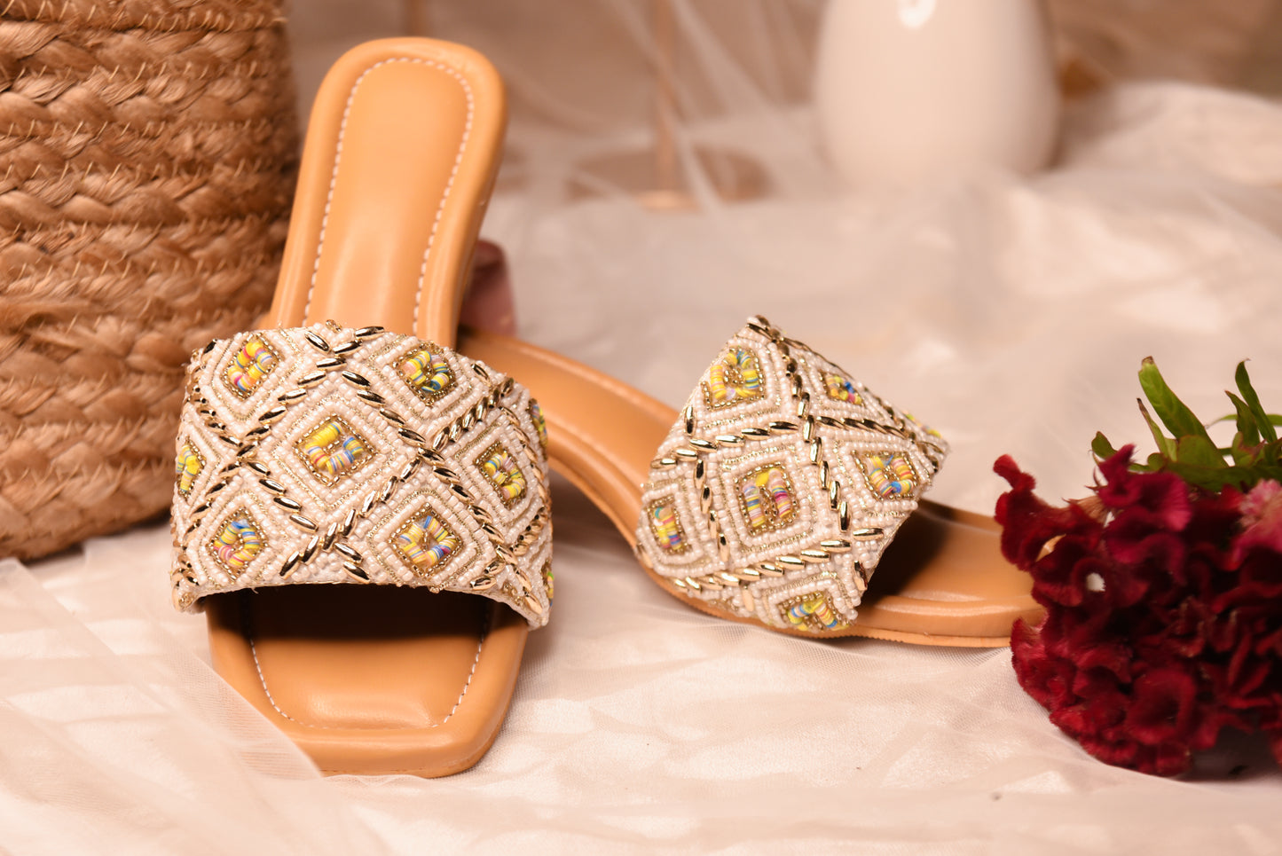 Heritage Spark Embellished Heels