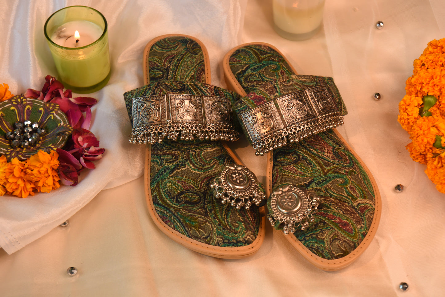 Enchanted Forest Kolhapuri Chappals