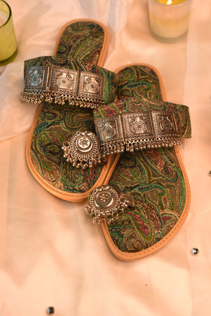 Enchanted Forest Kolhapuri Chappals