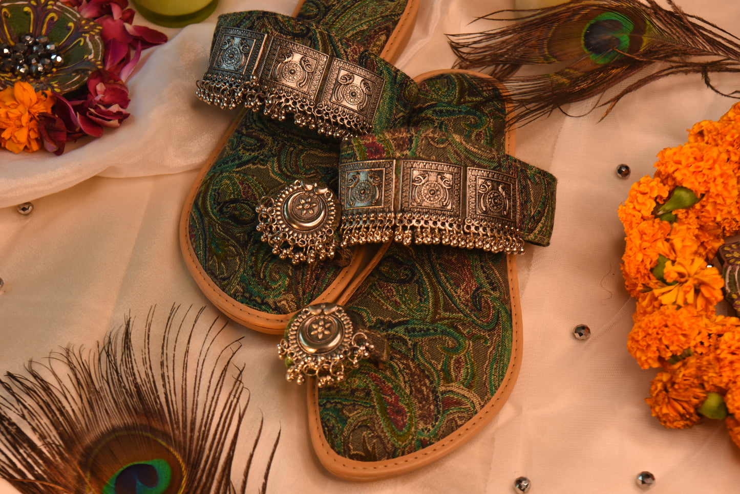 Enchanted Forest Kolhapuri Chappals